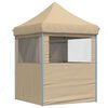 vidaXL Party Tent Folding Beige 200 x 200 x 306 cm Oxford Fabric