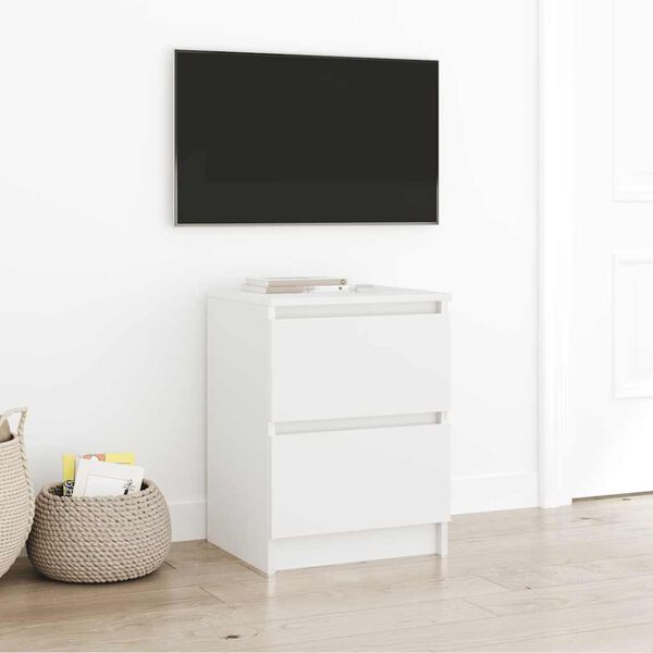 vidaXL TV Cabinet White 40x35x54 cm Engineered Wood