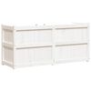 vidaXL Garden Planter White 150x50x70 cm Solid Wood Pine