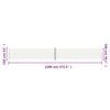 vidaXL Retractable Side Awning Cream 160x1200 cm