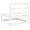 vidaXL 5 Piece Garden Sofa Set White Solid Wood Pine