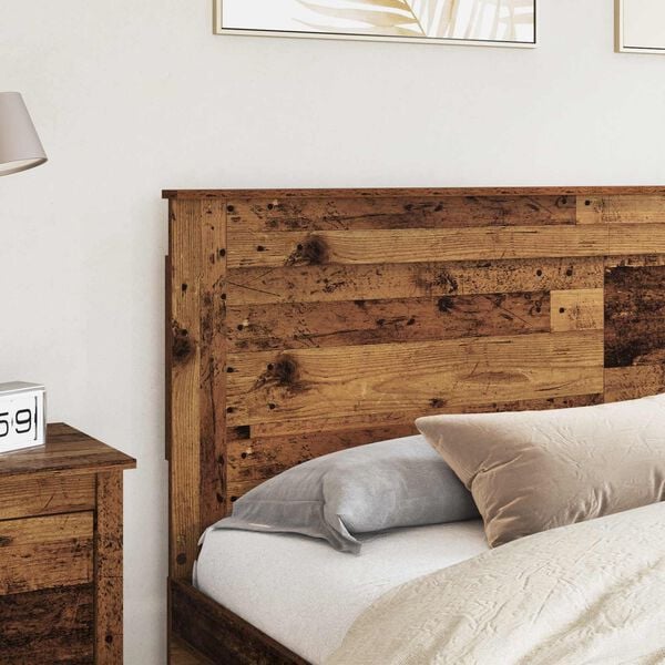 vidaXL Headboard with Headboard Old Wood 180 cm Engineered Wood