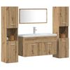 vidaXL 4 Piece Bathroom Furniture Set Artisan Oak Engineered Wood