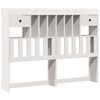 vidaXL Bookcase Bed without Mattress White 140x200 cm Solid Wood Pine
