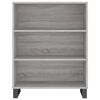 vidaxL Shelf Cabinet Grey Sonoma 69.5x32.5x90 cm Engineered Wood