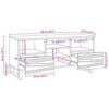 vidaXL TV Units with Drawer White 100 x 33 x 46 cm Engineered wood