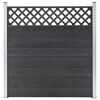 vidaXL WPC Fence Set 4 Square 699x185 Grey