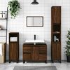 vidaXL Bathroom Cabinet Brown Oak 80x33x60 cm Engineered Wood