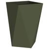 vidaXL Planter 2 pcs Olive Green 50 x 50 x 75 cm Steel