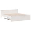 vidaXL Bookcase Bed without Mattress White 180x200 cm Super King Solid Wood Pine