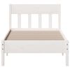 vidaXL Bed Frame without Mattress White 90x190 cm Single Solid Wood Pine
