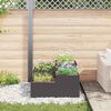 vidaXL Garden Planter Black 100 x 100 x 48 cm Steel