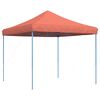 vidaXL Party Tent Folding Terracotta 292 x 292 x 315 cm Oxford Fabric