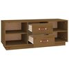 vidaXL TV Cabinet Honey Brown 100x34x40 cm Solid Wood Pine
