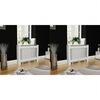 vidaXL Radiator Covers 2 pcs White MDF 112 cm