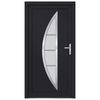 vidaXL Front Door Anthracite 98x190 cm PVC