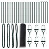 vidaXL Ground Fix Welded Wire Fence 50 x 0.5 m (W x H)