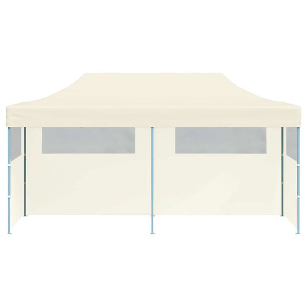 vidaXL Party Tent Folding Cream 291 x 580 x 315 cm Oxford Fabric