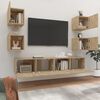 vidaXL 6 Piece TV Cabinet Set Sonoma Oak Engineered Wood