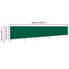 vidaXL 5-panel Wind Screen Fabric 600x120 cm Green