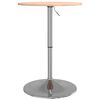 vidaXL Bar Table &Oslash;50x89.5 cm Solid Wood Beech