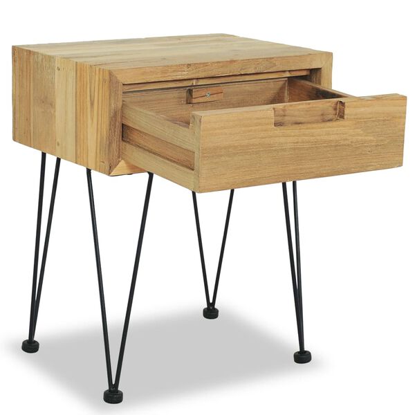 vidaXL Bedside Cabinets 2 pcs 40x30x50 cm Solid Teak