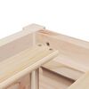 vidaXL Bed Frame without Mattress 200x200 cm Solid Wood Pine
