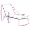 vidaXL Sun Loungers 2 pcs with Table Poly Rattan Black