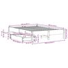 vidaXL Bed Frame without Mattress 135x190 cm Double Solid Wood Pine