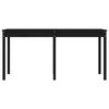 vidaXL Garden Table Black 159.5x82.5x76 cm Solid Wood Pine