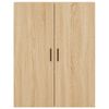 vidaXL Wall Mounted Cabinet Sonoma Oak 69.5x34x90 cm