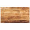 vidaXL Table Top 120x60x1,5 cm Rectangular Solid Wood Rough Mango