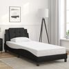 vidaXL Bed Frame without Mattress "Zadar" Black 80x200 cm Faux Leather