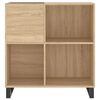 vidaXL Record Cabinet Sonoma Oak 84.5x38x89 cm Engineered Wood