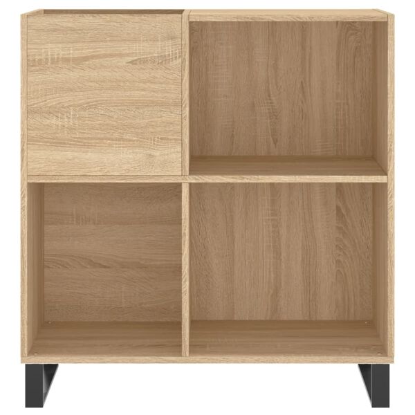 vidaXL Record Cabinet Sonoma Oak 84.5x38x89 cm Engineered Wood