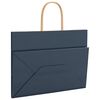 vidaXL Paper Bags 50 pcs with Handles Blue 32x17x25 cm