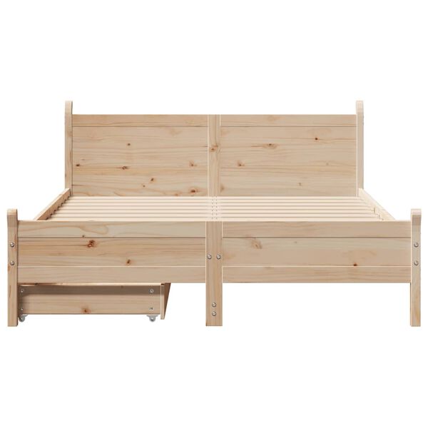 vidaXL Bed Frame without Mattress 160x200 cm Solid Wood Pine