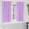 vidaXL Blackout Curtains with Rings 2 pcs Purple 175 x 140 cm