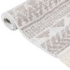 vidaXL Rug Beige 160x230 cm Cotton