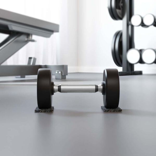 vidaXL Rubber Roller Black 200 x 5 x 0.6 cm Rubber