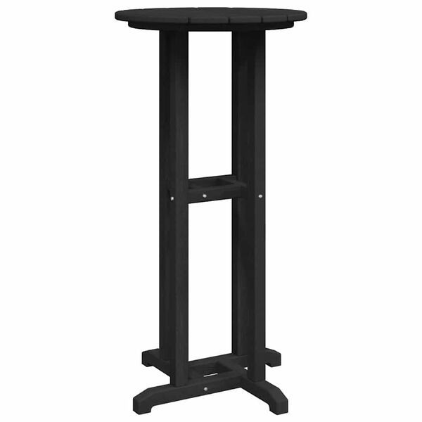 vidaXL Bar Table Black 55 x 55 x 107 cm HDPE