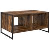vidaXL Coffee Table Smoke Oak 80 x 50 x 40 cm Engineered Wood