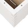 vidaXL Garden Planter White 100x100x49.5 cm Solid Wood Pine