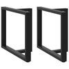 vidaXL Dining Table Legs T-Shaped&nbsp;2 pcs Black 90x35x(72-73) cm Steel