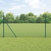 vidaXL Fence Post Green 50 x 1.2 m (12 x 12 mm mesh) Steel and PVC