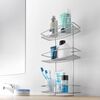 Metaltex 3-tier Douche Rack Onda Silver