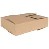 vidaXL Folding Box 50 pcs Natural 40 x 30 x 10 cm Cardboard
