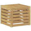 vidaXL Outdoor Sofa Set White 35 x 38 x 37 cm Solid Acacia Wood