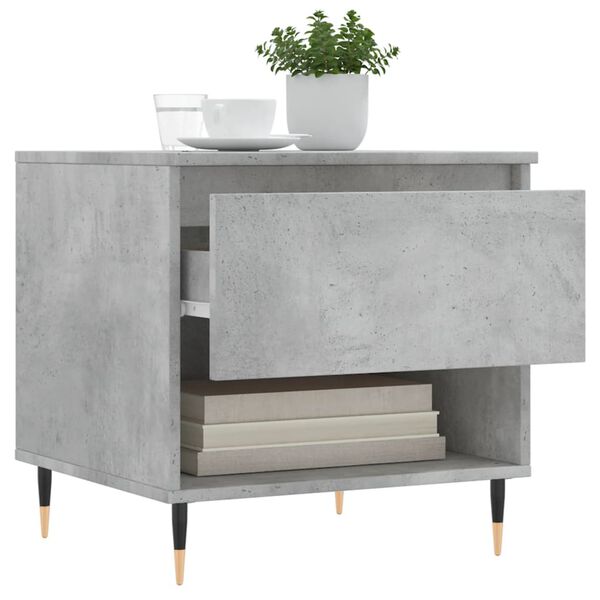 vidaXL Coffee Table Concrete Grey 50x46x50 cm Engineered Wood