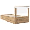 vidaXL Bed Frame with Drawer Artisan Oak 90 x 190 cm Engineered Wood